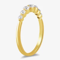 Womens 1/2 CT. T.W. Lab Grown White Diamond 10K Gold Anniversary Wedding Band