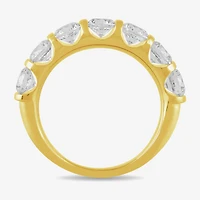 (H / I1-I2) Womens 2 CT. T.W. Lab Grown White Diamond 10K Gold Wedding Band