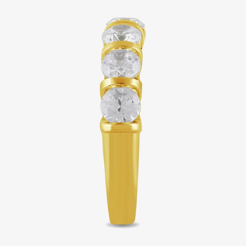 (H / I1-I2) Womens 2 CT. T.W. Lab Grown White Diamond 10K Gold Wedding Band