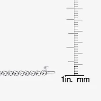 (F/Si2) Womens White Diamond Sterling Silver 18 Inch Tennis Necklace