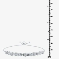 (G-H / Si2-Si3) Womens 1/2 CT. T.W. Lab Grown White Diamond Sterling Silver Bolo Bracelet