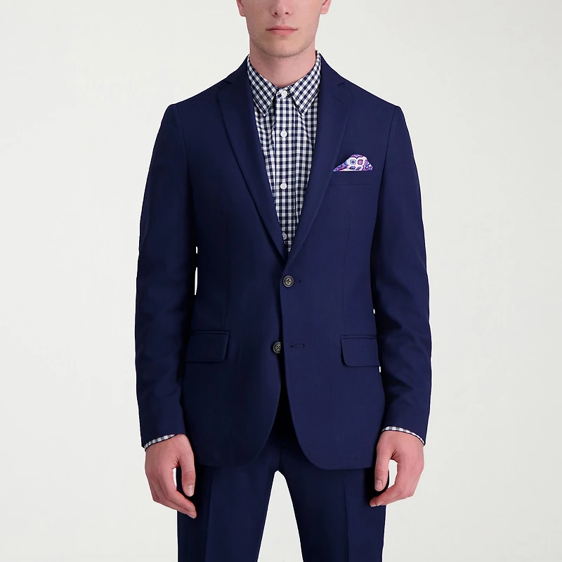 Haggar Smart Wash Tech Suit Mens Stretch Fabric Slim Fit Suit Jacket