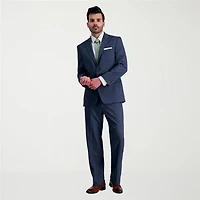 Haggar JMH Sharkskin Mens Stretch Fabric Classic Fit Windowpane Suit Jacket