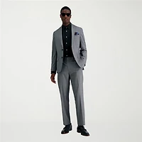 Haggar JMH Glen Mens Stretch Fabric Slim Fit Plaid Suit Jacket