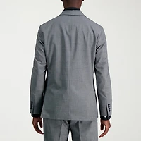 Haggar JMH Glen Mens Stretch Fabric Slim Fit Plaid Suit Jacket