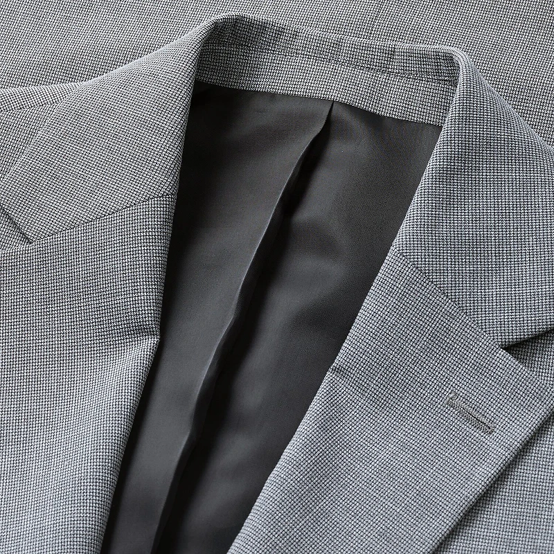 Haggar JMH 4 Way Stretch Houndstooth Mens Slim Fit Suit Jacket