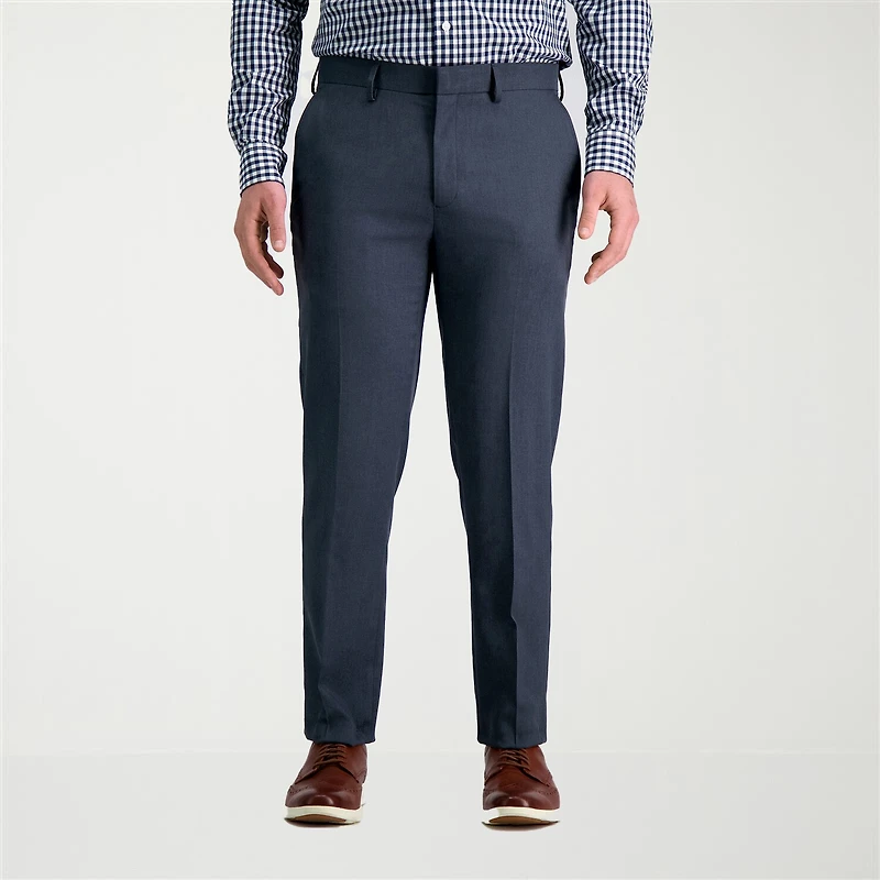 Haggar Smart Wash With Repreve Mens Stretch Fabric Slim Fit Flat Front Suit Pant
