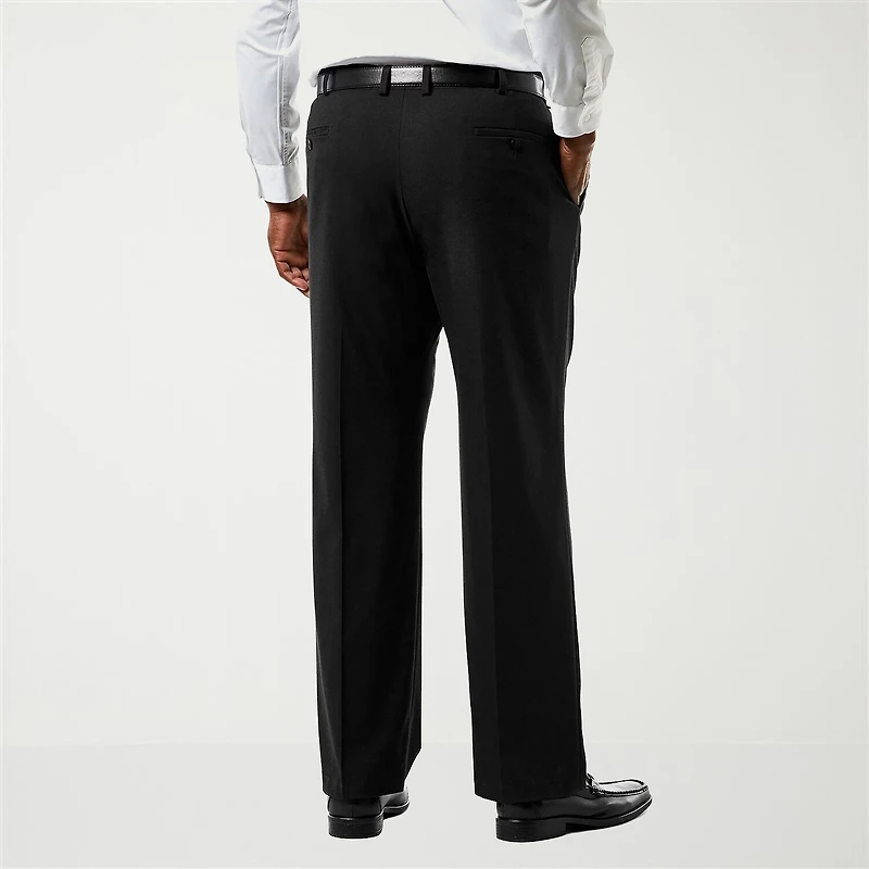 Haggar JMH Premium Stretch Sharkskin Mens Big Fabric Classic Fit Flat Front Suit Pant