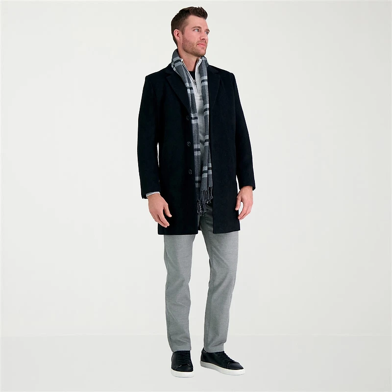Haggar Premium Mens Lightweight Topcoat Coat