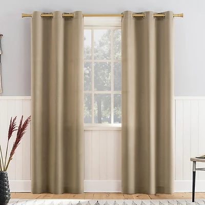Athens Grommet Top Light-Filtering Set of 2 Curtain Panel