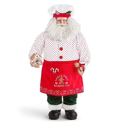 North Pole Trading Co. 36in Baker Christmas Santa Figurine