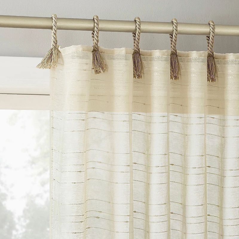 Mona Tab Top Sheer Set of 2 Curtain Panel