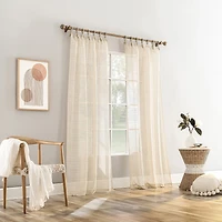 Mona Tab Top Sheer Set of 2 Curtain Panel
