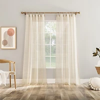 Mona Tab Top Sheer Set of 2 Curtain Panel