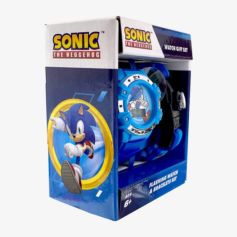 Sonic the Hedgehog Boys Multicolor 2-pc. Watch Boxed Set Snc40126mjc