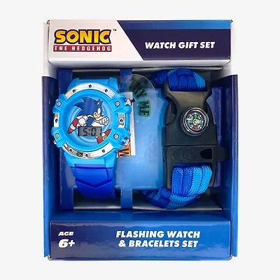 Sonic the Hedgehog Boys Multicolor 2-pc. Watch Boxed Set Snc40126mjc