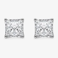 ( I/Si2 ) 2 CT. T.W. Lab-Grown Diamond Sterling Silver or 14K Gold over Princess Stud Earrings