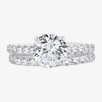 (H-I / SI1-SI2) Signature By Modern Bride Womens 2 1/2 CT. TW. Lab Grown White Diamond 14K Gold Round Bridal Set