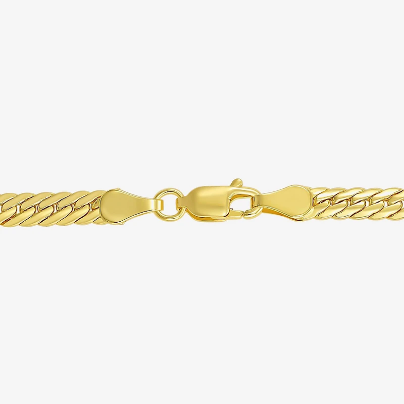 Made in Italy Womens 10K Gold 20 Inch Herringbone Chain Necklace
