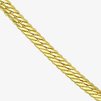 Made in Italy Womens 10K Gold 20 Inch Herringbone Chain Necklace