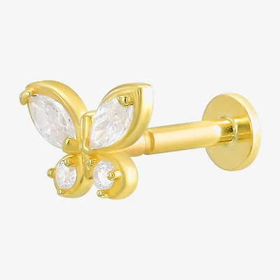 Gold Addiction Womens 10K Gold 8.7mm Star Single Earring