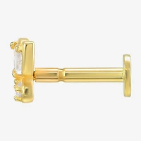 Gold Addiction Womens 10K Gold 8.7mm Star Single Earring