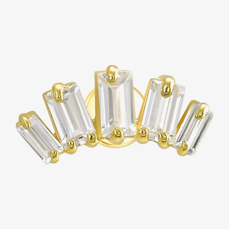 Gold Addiction Womens 10K Gold 9.7mm Single Earring