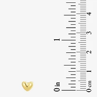 Gold Addiction Womens 10K Gold 6.5mm Heart Single Earring