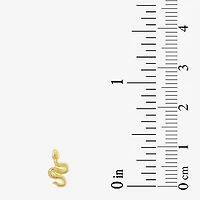 Gold Addiction Snake Womens 10K Gold 9.4mm Single Earring
