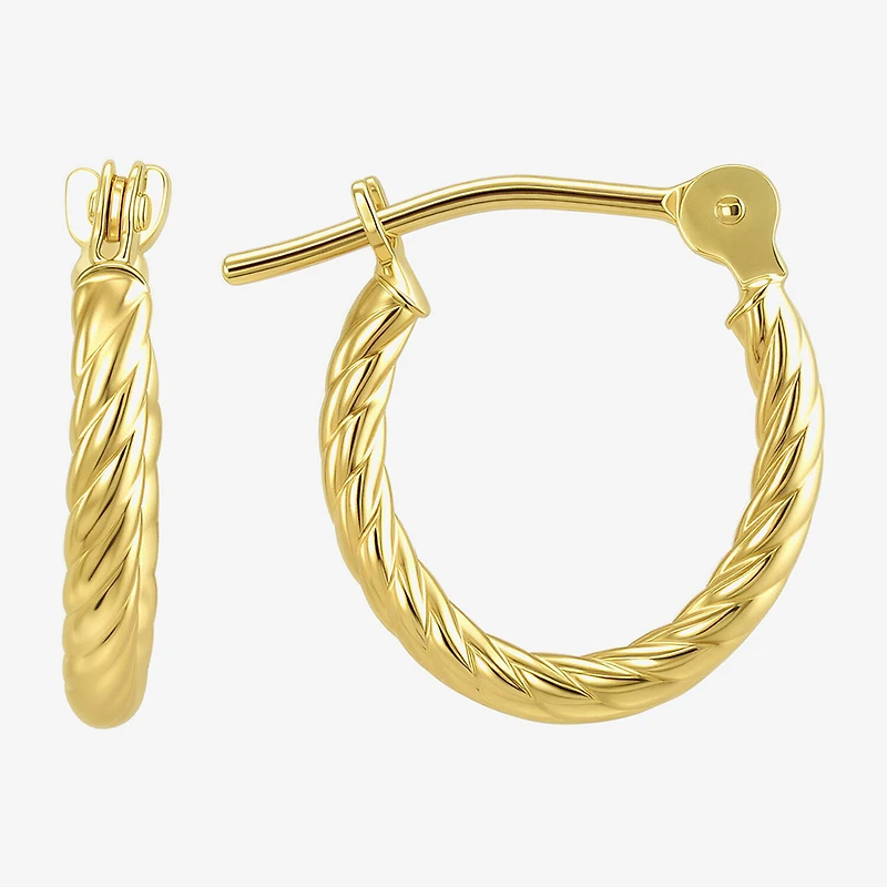 Womens 14K Gold 2 Pair Earring Set