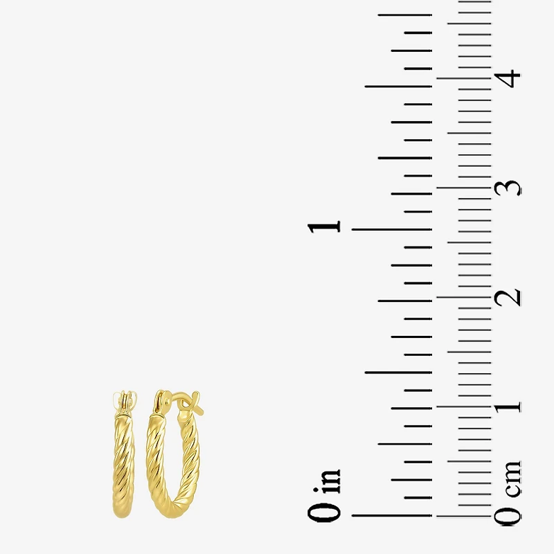 Womens 14K Gold 2 Pair Earring Set