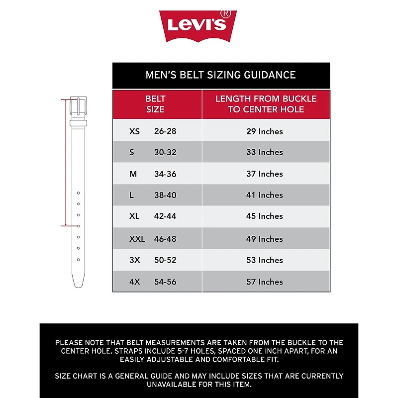 Levi's® 38mm Elevated Tab Mens Belt