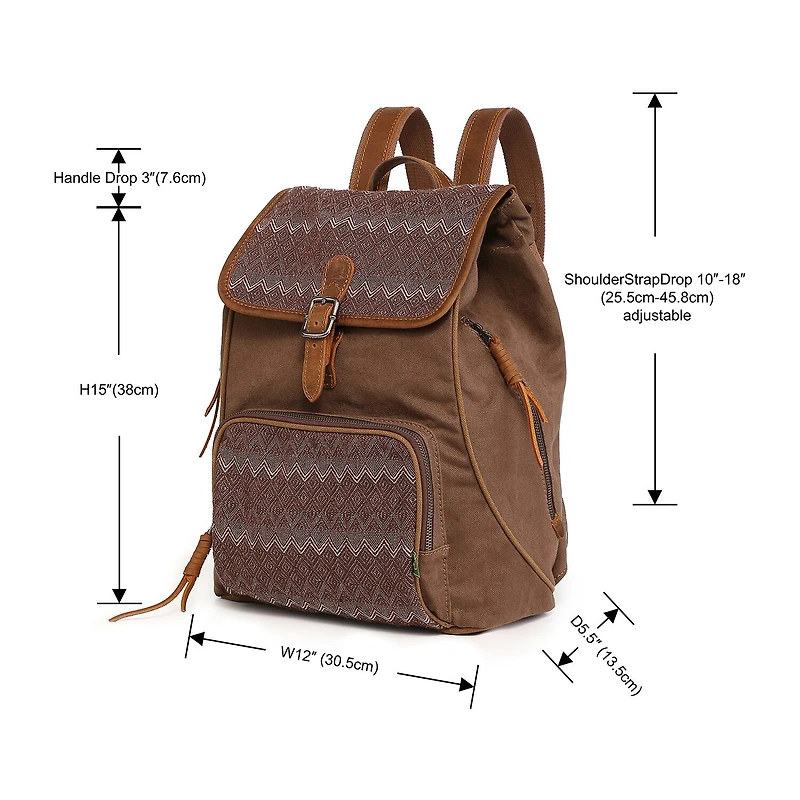 TSD Brand Oak Hill Unisex Adult Backpack
