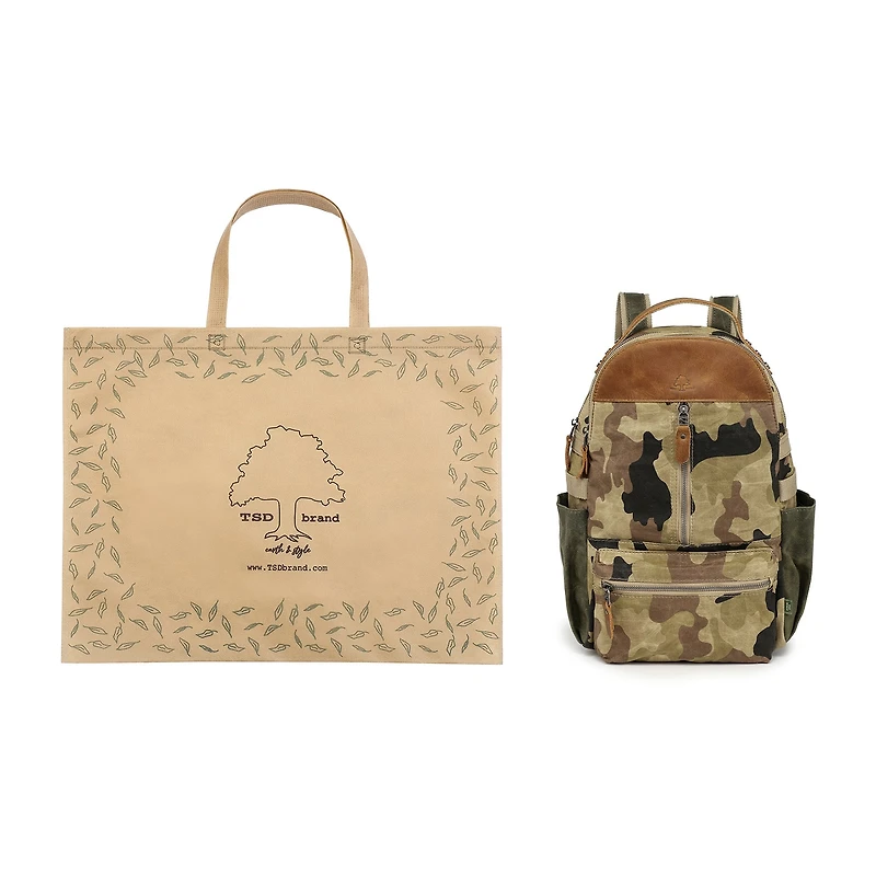 TSD Brand Mountain Leaf Utlty Unisex Adult Backpack