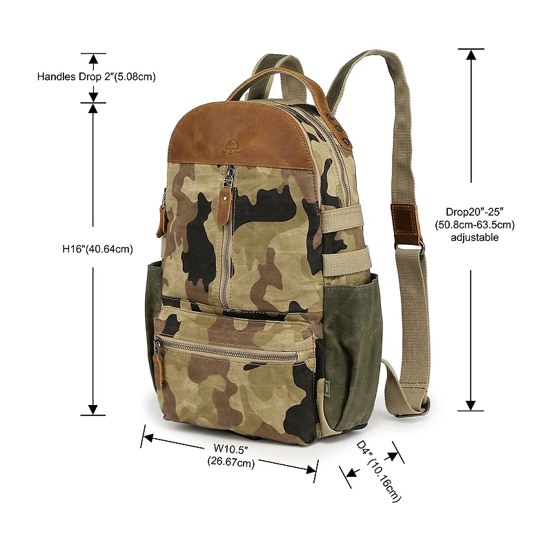 TSD Brand Mountain Leaf Utlty Unisex Adult Backpack