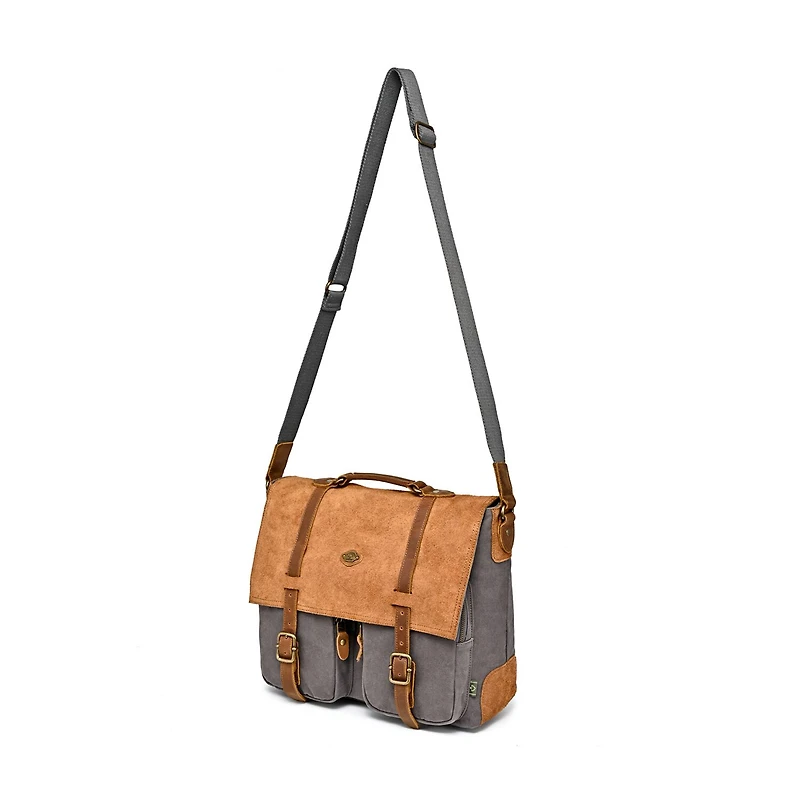 TSD Brand Valley Oak Messenger Bag