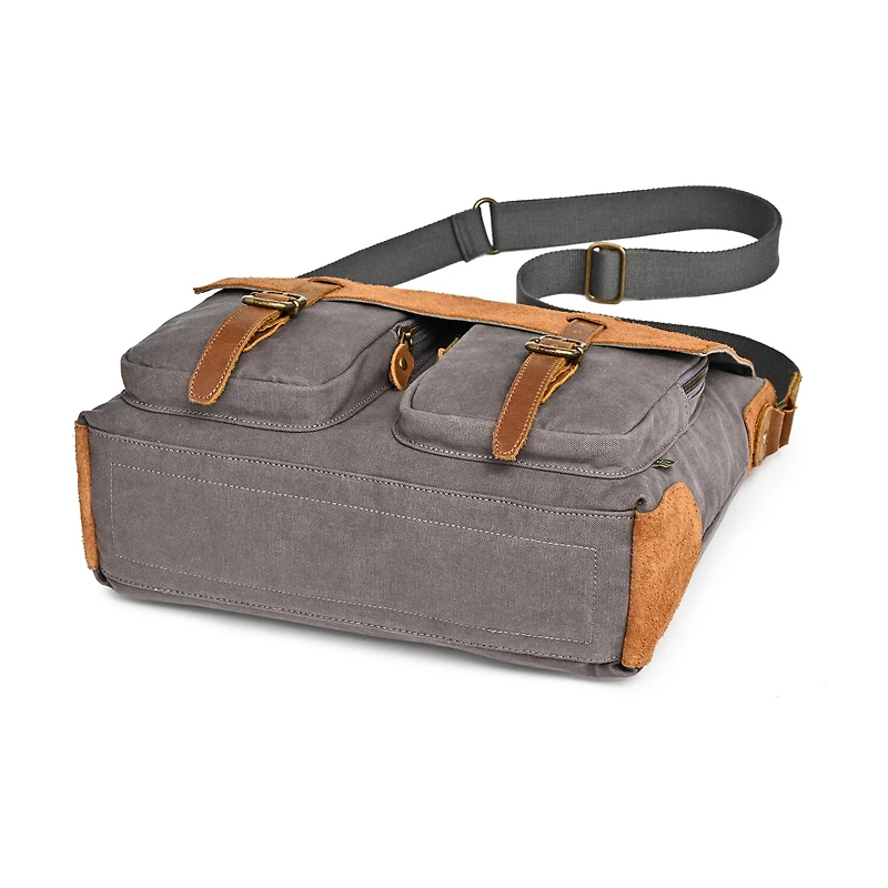 TSD Brand Valley Oak Messenger Bag