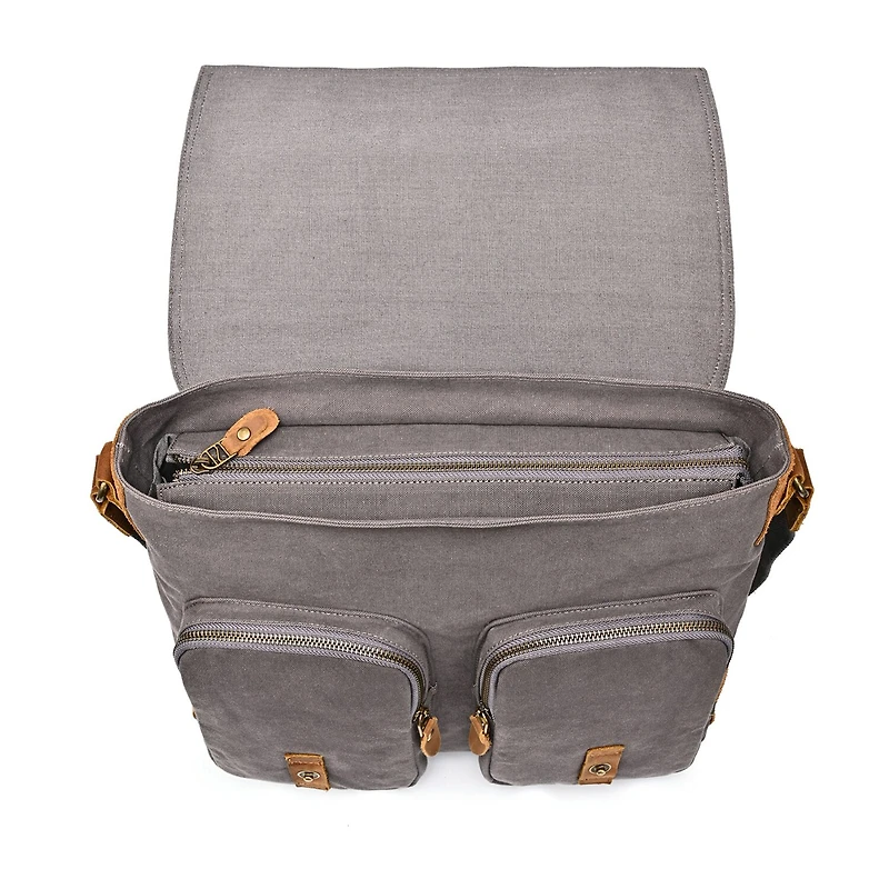 TSD Brand Valley Oak Messenger Bag