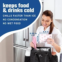 Fit & Fresh Cool Coolers Soft Ice 2pk Lunch Bag
