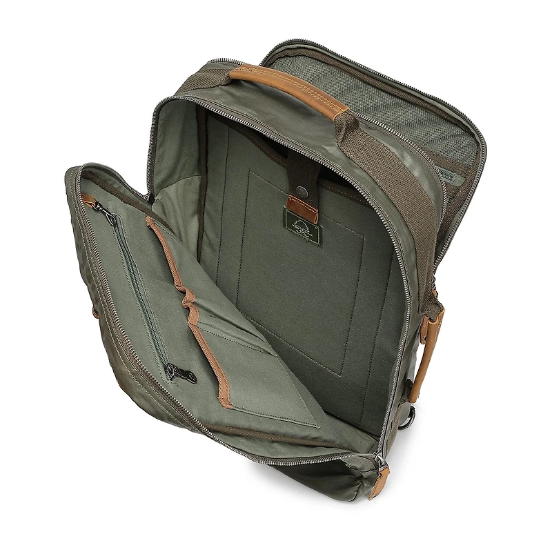 TSD Brand Madrone Coated Canvas Unisex Adult Backpack