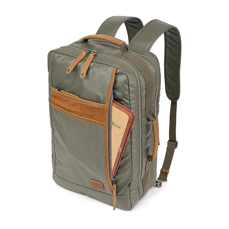 TSD Brand Madrone Coated Canvas Unisex Adult Backpack