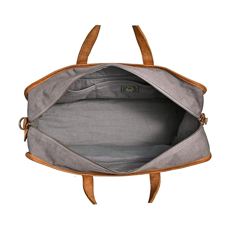 TSD Brand Valley Oak Convertible Weekender Duffel Bag