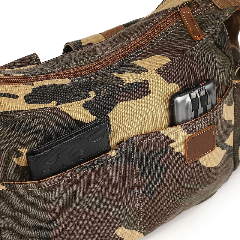 TSD Brand Leaf Hill Mail Bag Messenger Bag
