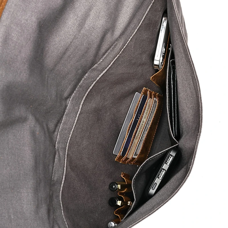 TSD Brand Valley Oak Briefcase