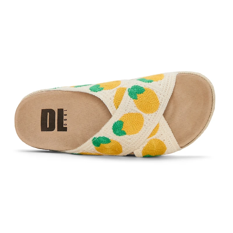 Dirty Laundry Twilah Womens Criss Cross Strap Footbed Sandals