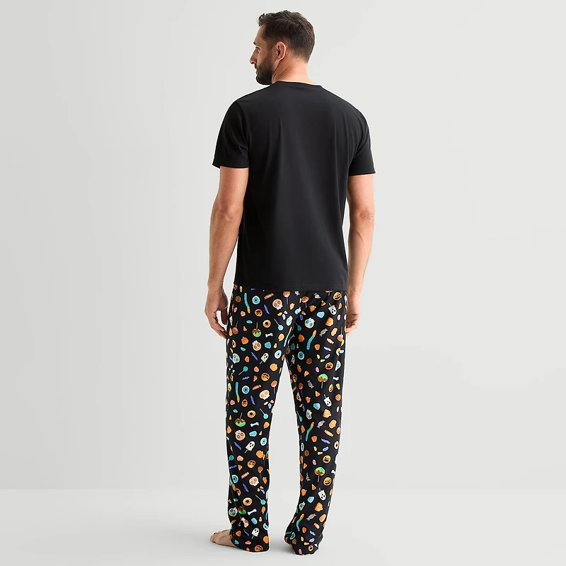 Mixit Unisex Adult Crew Neck Short Sleeve 2-pc. Pajama Set