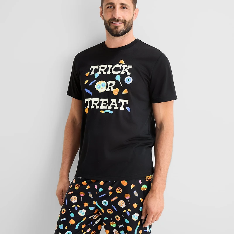 Mixit Unisex Adult Crew Neck Short Sleeve 2-pc. Pajama Set