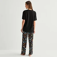Mixit Unisex Adult Crew Neck Short Sleeve 2-pc. Pajama Set