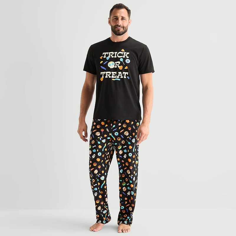 Mixit Unisex Adult Crew Neck Short Sleeve 2-pc. Pajama Set
