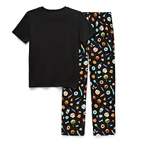 Mixit Little & Big Kid Unisex Crew Neck Short Sleeve 2-pc. Pajama Set